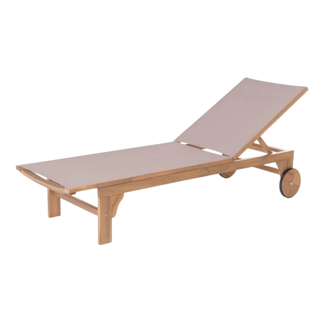 MONTONE ACACIA SUNBED | 200X65X36CM