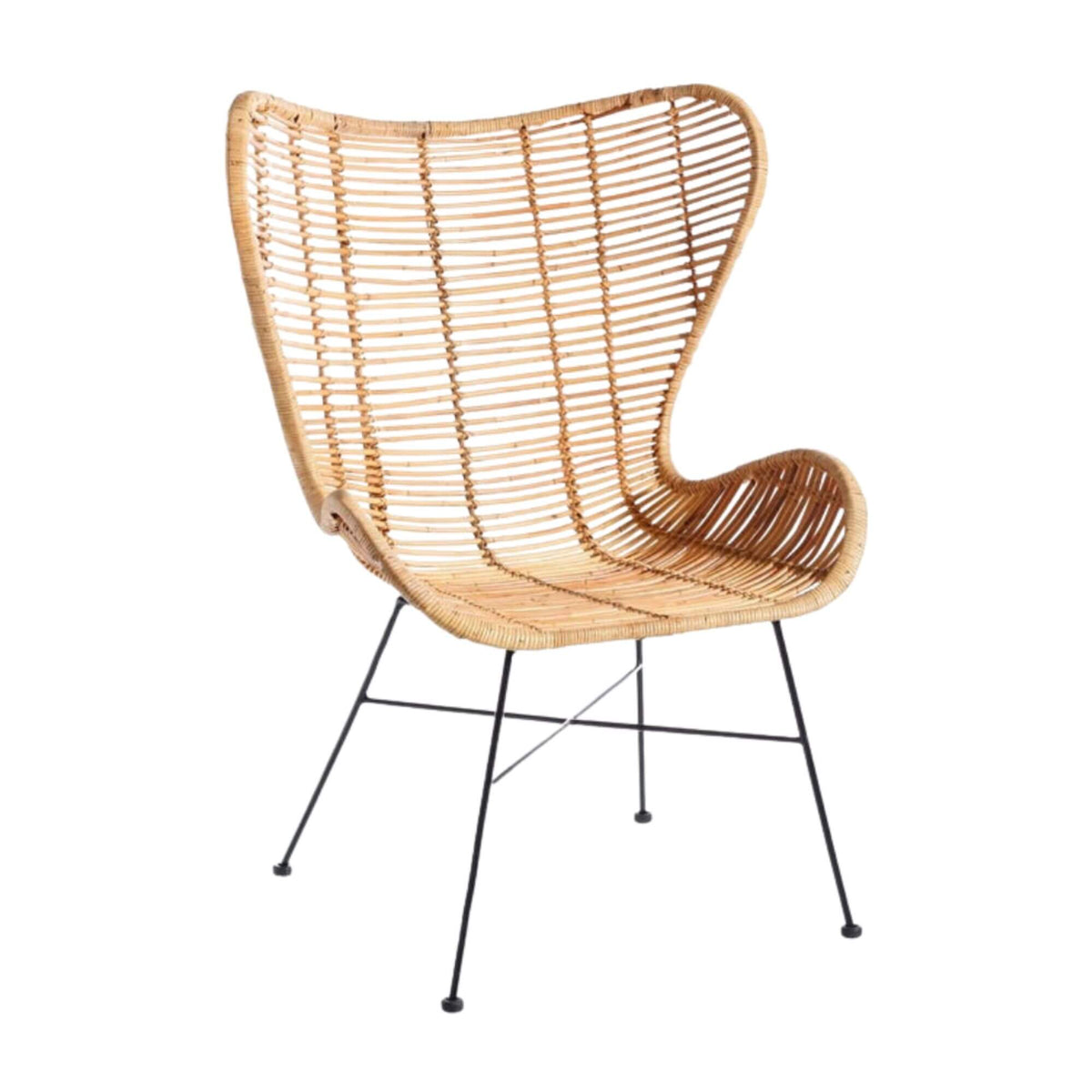 BALI RATTAN LOUNGE CHAIR | 78X79X100CM