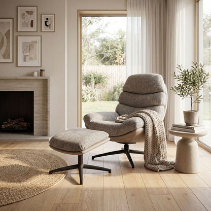 ZENA LOUNGE CHAIR W/ FOOTSTOOL